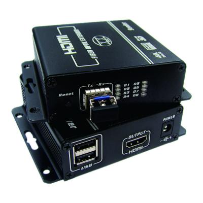 China 4K resolution  HDMI Fiber Optic Extender with KVM for keyboard and mouse for sale