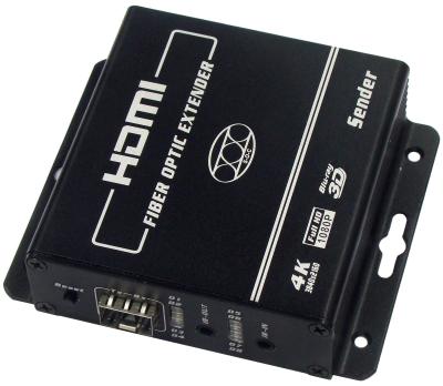 China 4K resolution HDMI Extender with bidirectional IR over single core fiber optic fiber for sale