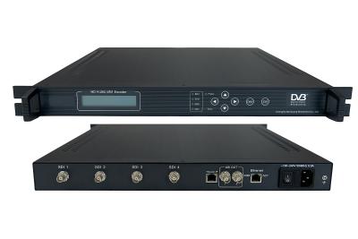 China 4 channels H.265, MPEG4 SDI encoder to ASI and IP used in TV stations à venda