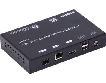 China USB3.0 HDMI KVM Fiber Optic Extender over single core optical cable for sale