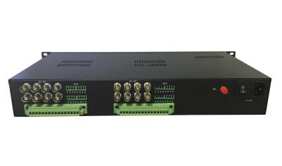 China 16-ch broadcast  HD-SDI  to fiber converter with optional external data, audio and ethernet for sale