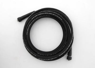 China Two steel Wire Reinforced High Pressure Washing Machine Hose with Connectors for sale