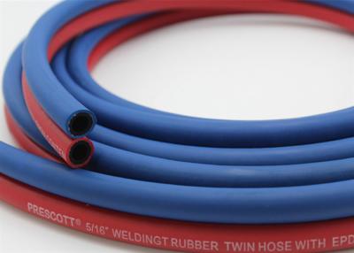 China ISO 3821 Certified 5 / 16 Inch 100 M Rolls Grade R Twin Welding Rubber Hose for sale