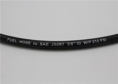 China SAE 30R7 Fiber Braided Rubber Fuel Hose , High Temperature Fuel Line for Automotive for sale