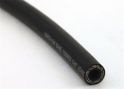China SAE 100R3 Double Textile Braid Reinforced Rubber Hose 600 psi for Air , Water , Petroleum for sale