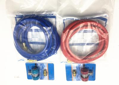China 5MM Refrigerant Charging Hose Assembly with Charge Quick Couplers , Low and High Pressure for sale