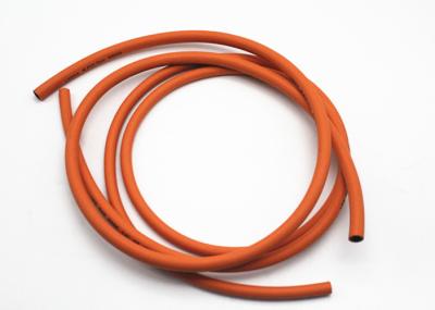 China 6MM / 8MM W.P 300 PSI Lpg Gas Hose Orange Oil Resistant Rubber Hoses For Gas for sale