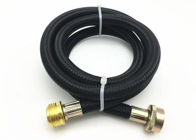 China 10MM SBR Material Black Washing Machine Hose Assembly with Fiber Braided for sale