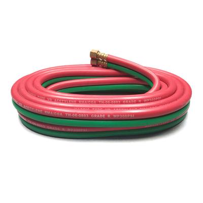 China 1/4''X 25 Ft Oxygen - Acetylene Grade R Hose , Twin Line Welding Hose Red / Green for sale