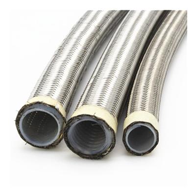 China 3/4'' PTFE Convoluted Hose With SS304 Over Braided for sale