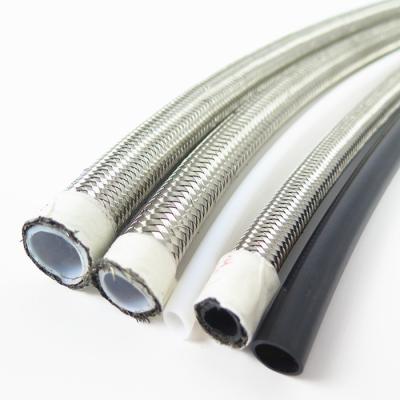 China SAE 100R14 18.5Mpa DN10 Ptfe Braided Hose for sale