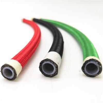 China DN8 Nylon Covered Stainless Steel PTFE Braided Hose For Steam for sale
