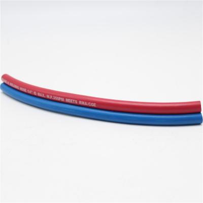 China Red Blue Rubber High Intensity Oxygen Acetylene Welding Hose Aging Resistance for sale