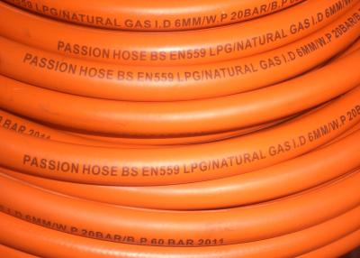 China Fiber Braided Reinforced LPG Gas Hose Pipe ,  1 / 4 