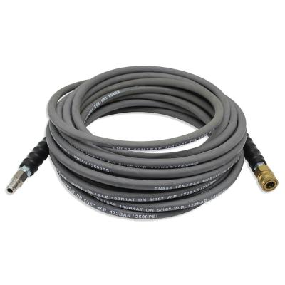 Chine 3/8 X 50' 4000 Psi Pressure Washer Hose with Quick Connects in Grey and Black Colors à vendre