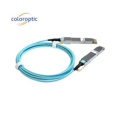 China 400G QSFP-DD AOC DAC Cable 8*50G Links para InfiniBand e Ethernet à venda
