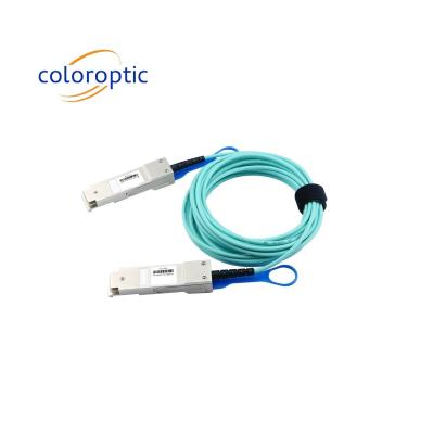 China 40G QSFP+ 3 - 100m de longitud AOC Cable óptico activo de banda ancha QDR / DDR / SDR en venta