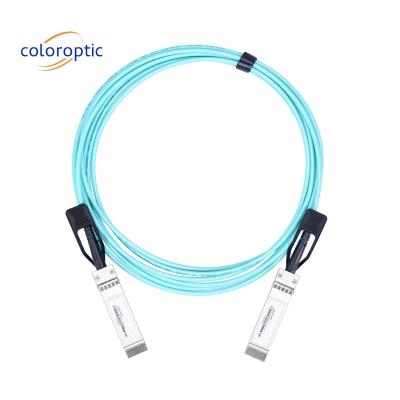 China 25G SFP28 a 25G SFP28+ AOC DAC Cable 3.3V para aplicaciones EDR de banda ancha en venta