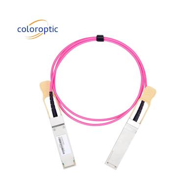 China Cable DAC de 100G QSFP28 a 100G QSFP28 AOC 1m - 70m de longitud para el centro de datos en venta