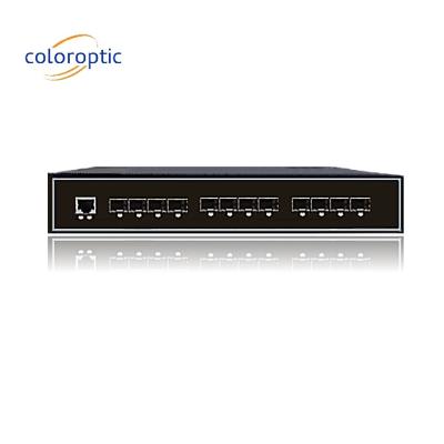 China Industrial Intelligent Ethernet Switch With 8GE SFP 4 Ports 10GE SFP+ 1 Console for sale