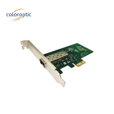 China Gigabit Infiniband Pcie Card Single Port Optical NIC Pcie Card for sale