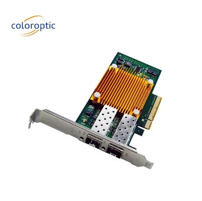China 10G Dual Port Infiniband Pcie Card Optical NIC Pci Express 3.0 Pcie Gigabit Card for sale