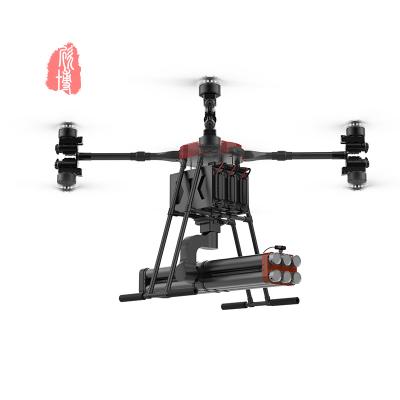 China 45min Hover Time Fire Rescue Drone 5G Support H16 And MIPI HD LED Camera Fire Extinguisher Drone for sale