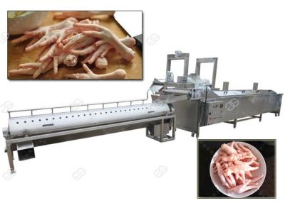 China 304 SS Duck Meat Processing Machine / Chicken Feet Peeling Machine Steam Electric Heating for sale