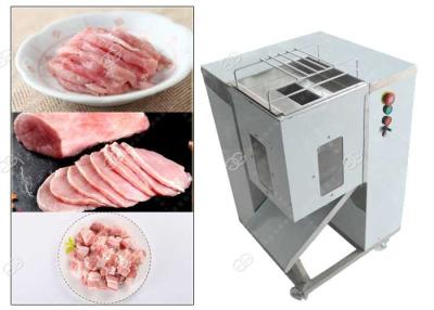 China Cooked Meat Cube Cutting Machine Manual For Meat Silk Processing , Stainless Steel for sale