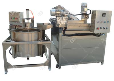 China Multi - Functional Chicken Automatic Fryer Machine , Continuous Namkeen Fryer Machine for sale