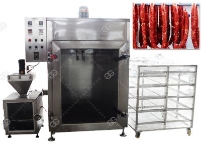 China CE Passed Meat Sausage Smoking Machine Automatic Fish Smoke Oven 50KG / H for sale