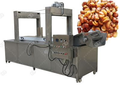 China Continuous Broad Bean Automatic Deep Fryer / Deep Oil Fryer Machine 380V for sale