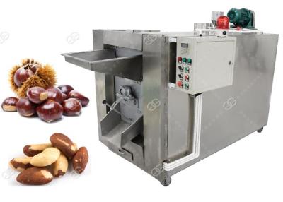 China Small Batch Nuts Roasting Machine 100 - 150 KG/H Stainless Steel Material for sale