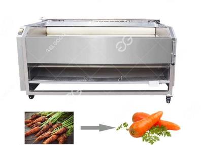China Brush Type Carrot Potato Washing Machine Peeler Carrot Polishing Machine For Sale for sale