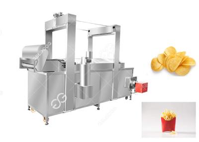 China Patatas fritas automáticas eléctricas y del gas de la sartén de la máquina de la patata que fríen la máquina en venta