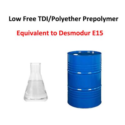 중국 Low Free TDl/Polyether Prepolymer Equivalent to Desmodur E15 판매용