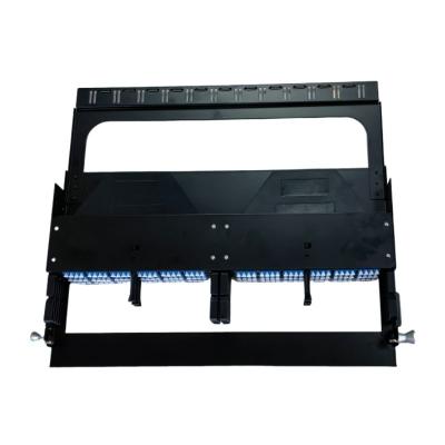 China 19 Inch 1U 96 Port Open Rack Mount MPO Patch Panel 144 Core Fibre Dismountable ODF for sale