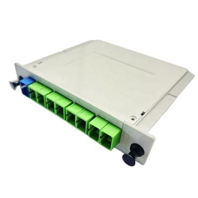 China 3G Network Applications PLC Splitter 1*16 1*8 1*4 SC/LC APC/UPC Cassette Type Plug-in for sale