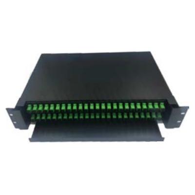 China Panel de parche de fibra exterior 12/24/48 Núcleos 1U 19 pulgadas SC/LC Red simple o dúplex GPRS 5 en venta