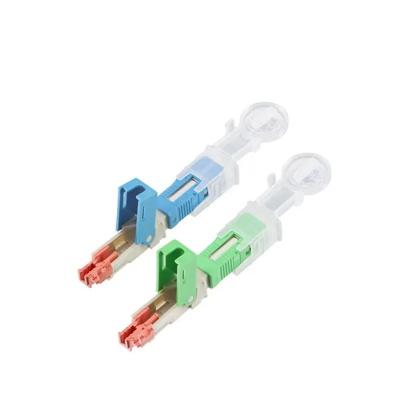 China Fast SC APC Fiber Optic Quick Wire Connektor and Durable FTTH Connector with 5- for sale