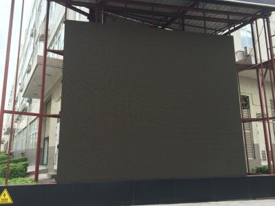China High Contrast LED Display Outdoor Advertising , LED Screen Billboard P6 With Iron Cabinet for sale