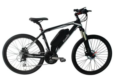 China 26 Inch Electric Assist Mountain Bike Carbon Frame 8 Speed 36V 250W for sale