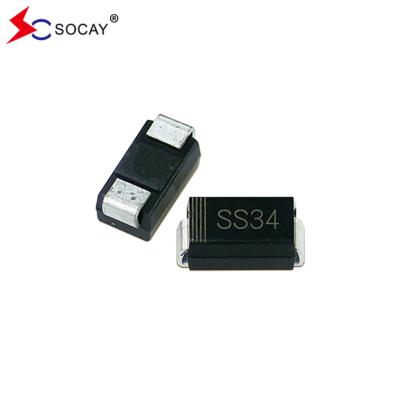 China 40VRRM SBD Schottky Diode SS34A 28VRMS 3A I(AV) 0.55 VF DO-214AC for sale
