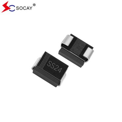 Cina SMD Schottky Barrier Rectifiers 20~200VRRM DO-214AA SMB Package SS24B 40VRRM in vendita