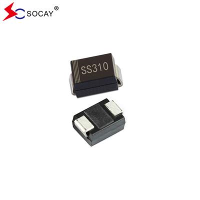 China SOCAY SMB Package 100V Schottky Diode SS310B SS34B SS38B 3A Average Forward Current en venta
