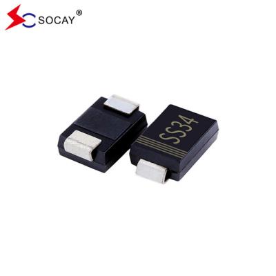 China SS34C Schottky Barrier Diode 40VRRM 20VRRM SMC Package Schottky Barrier Rectifiers Te koop
