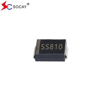 China 100VRRM Surface Mount Schottky Barrier Diode SS810C 70VRMS Voltage SMC Package en venta