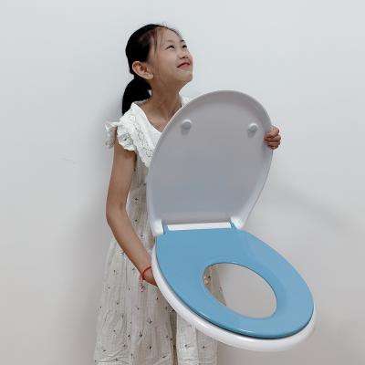 Quality European Style Modern Family Toilet Seat with Magnetic Child Seat with Soft for sale