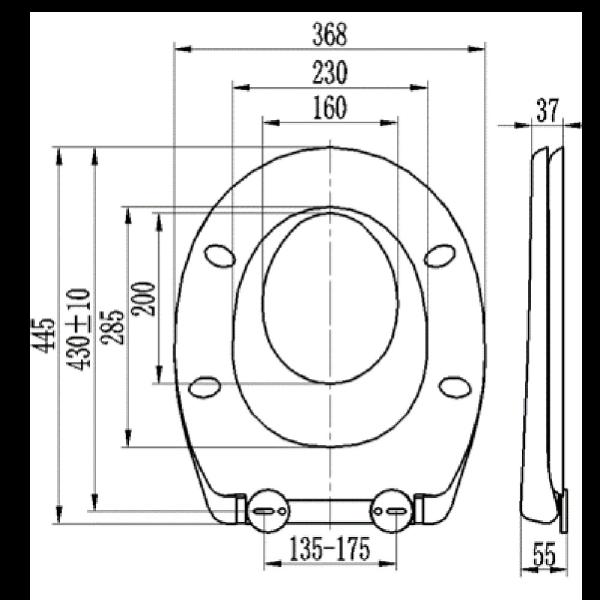 Quality Family Toilet Seats with Magnet Design Soft Close Quick Release Baby Ring for for sale