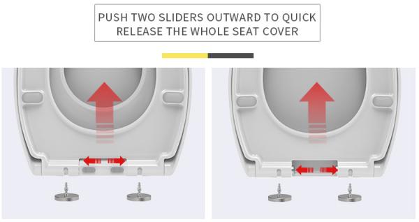 Quality Family Friendly Soft Close Toilet Seat with Detachable Child Seat Quick Release for sale